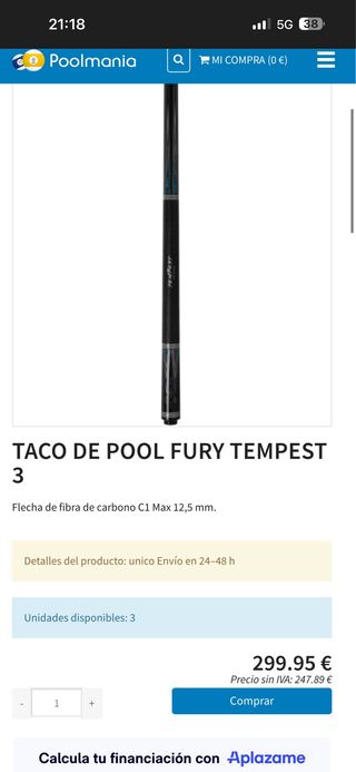 Palo de billar professional