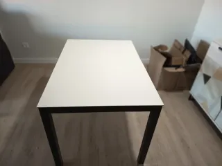 Mesa de cocina porcelánica extensible