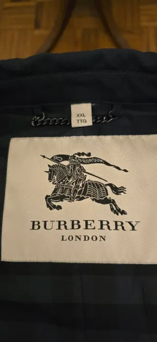 Gabardina Burberry Azul