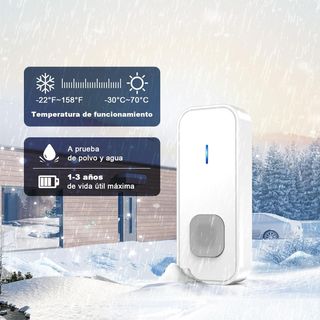 SURFOU Timbre Inalámbrico Exterior Interior