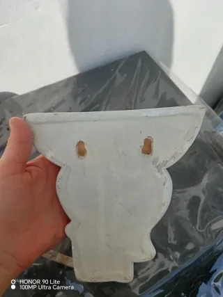 Portavaso con Angelo da appendere al muro