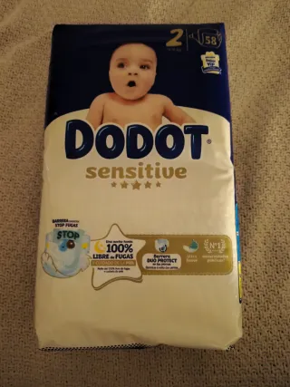 Dodot Sensitive Talla 2 (4-5 kg) - 58uds
