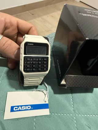 Reloj Casio Calculadora Blanco