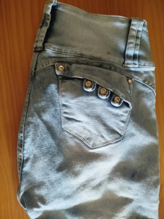 Pantalón vaquero mujer Talla 12 (42) Roto