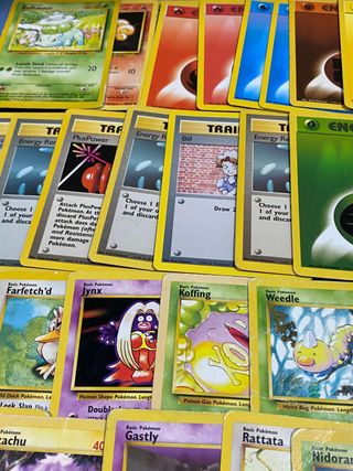 54 cartas pokémon BASE SET inglés
