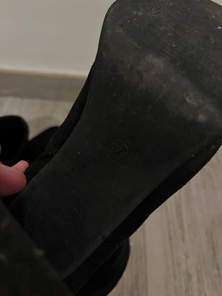 Botines negros plataforma tacón ancho