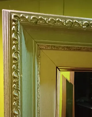 ESPEJO GRANDE MADERA DORADO