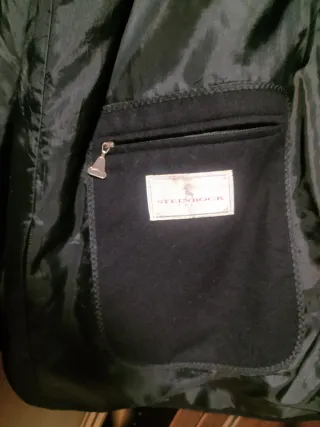 Elegante Abrigo Lana Steinbock Hombre