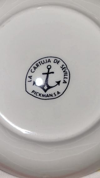 Juego de té La Cartuja de Sevilla