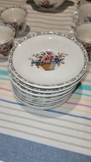 Juego de té La Cartuja de Sevilla