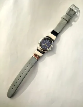 Swatch Irony AG1998 Orologio Vintage Argentato Blu