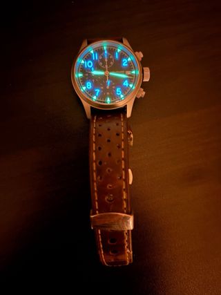Reloj Militar Cronógrafo Marrón