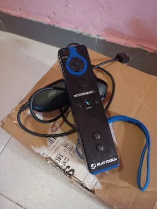 Mando Wii MotionSense+ Playtools Negro y Azul
