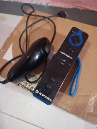 Mando Wii MotionSense+ Playtools Negro y Azul