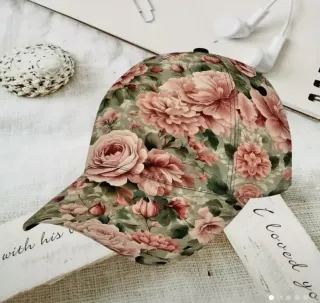 Gorra Béisbol Estilo Vintage Floral