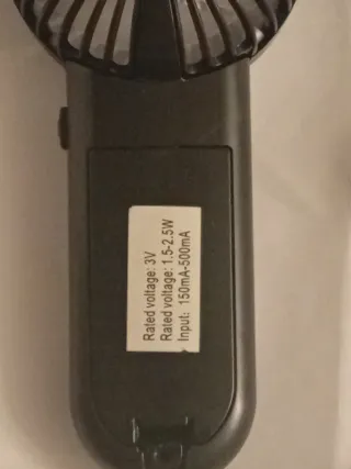 Mini ventilatore USB ricaricabile portatile