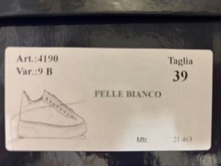 Sneakers uomo pelle bianche
