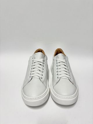 Sneakers uomo pelle bianche