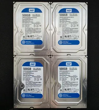 4x Discos Duros HDD 500GB WD SATA 3.5