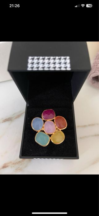 Anillo maxi piedras verano boho