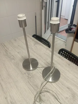 Lámparas de mesa metálicas (2 unidades)