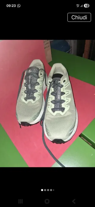 Scarpe Salomon uomo grigie/verdi