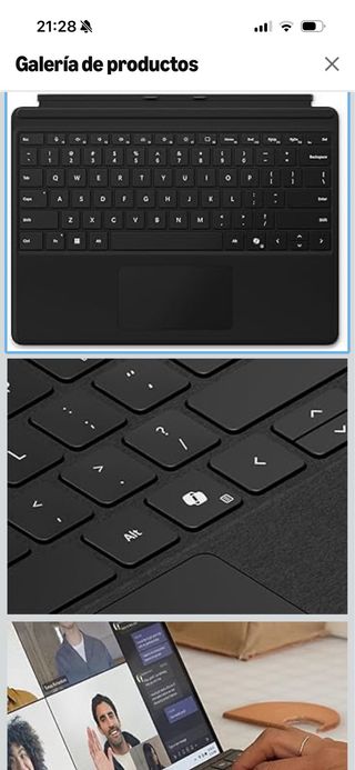 Teclado Microsoft Surface Pro 13 Negro