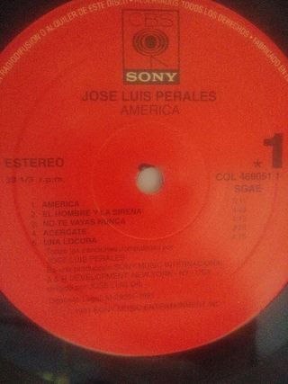 Vinilo Perales America