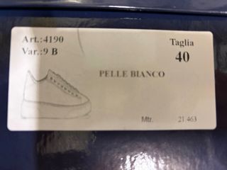 Scarpe uomo pelle bianche