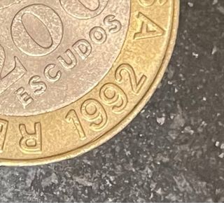 Moneda 200 Escudos Portugal 1992