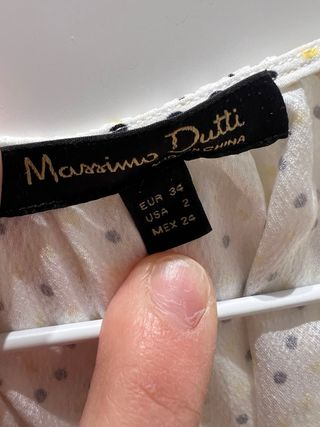 Top Massimo Dutti cuello halter