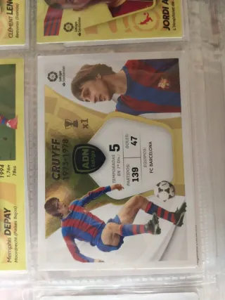 Tarjeta Johan Cruyff ADN LaLiga 1973-1978