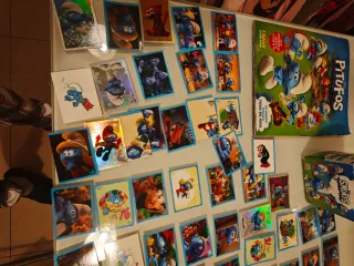 Cromos Pitufos Panini (último álbum) 113 cromos.