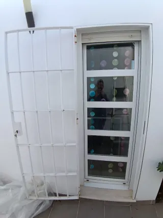 Reja seguridad puerta 202x74.5cm hierro