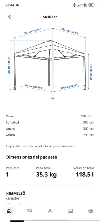 Estructura Pérgola con mosquiteras