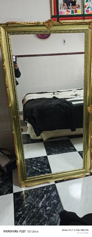 Espejo Grande Madera 1.45x74