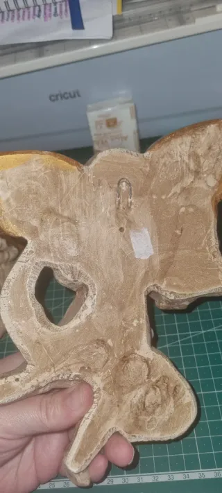 Pareja Ángeles Cerámica Beige y Dorado