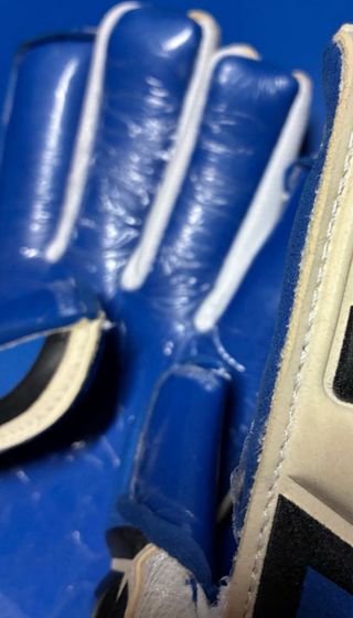 Guanti portiere PTS blu e bianchi