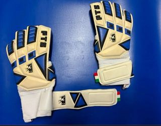 Guanti portiere PTS blu e bianchi