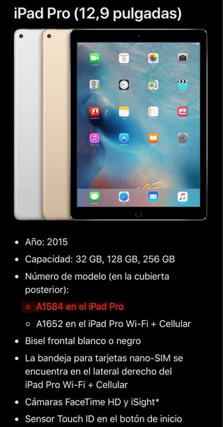 Apple iPad Pro 12,9 128GB Gris Espacial