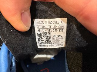 Adidas Gazelle Talla 38.5 Azul Naranja