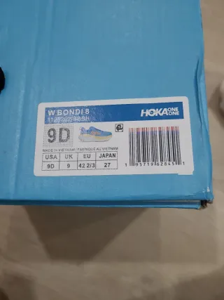 Hoka Bondi 8 Talla 42 2/3 Azul/Naranja