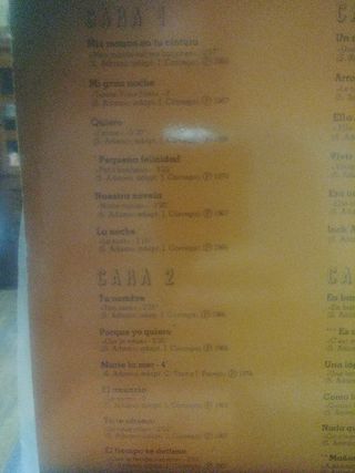 Vinilo Adamo en Español