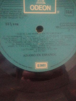 Vinilo Adamo en Español