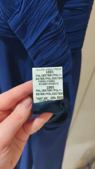 Vestido largo elegante azul