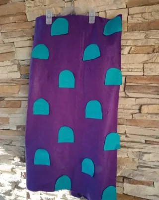 Disfraz casero Picapiedra morado