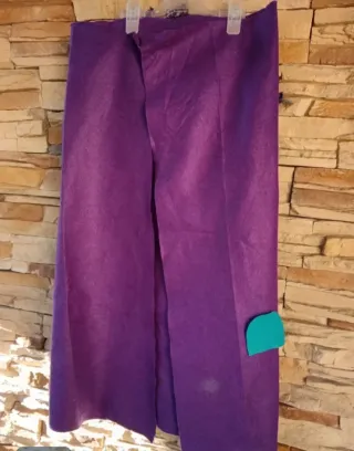 Disfraz casero Picapiedra morado