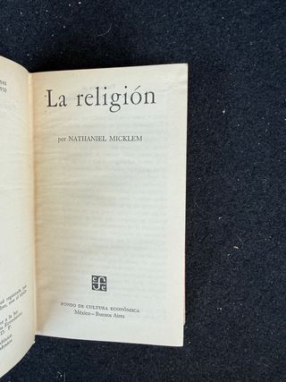 LA RELIGIÓN, NATHANIEL MICKLEM - FONDO DE CULTURA