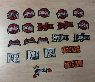 Parches Rock: Metallica, Bon Jovi, Guns N' Roses,