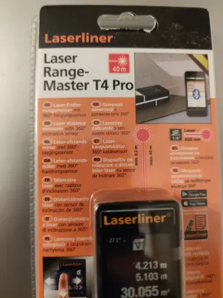 Laserliner T4 Pro Medidor Laser Metro digital